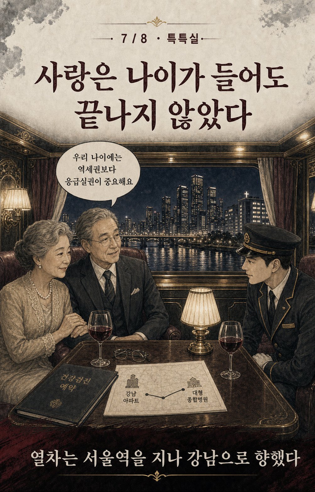 특특실 — 병원 접근성을 이야기하는 노부부